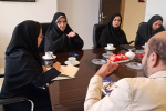 نشست ریاست و اعضای گروه خانواده پژوهشکده با معاون فرهنگی پژوهشگاه