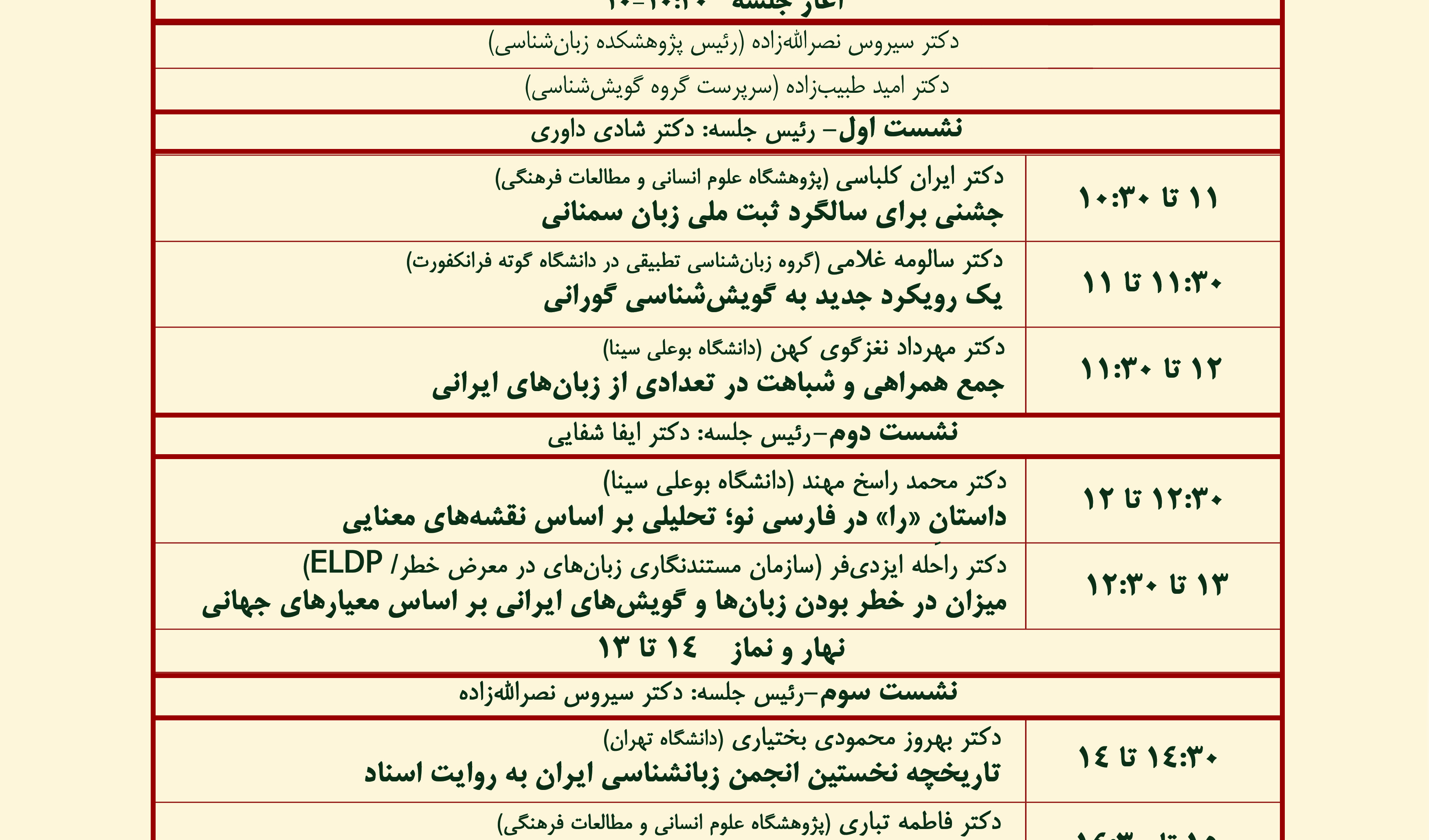 تعویق برگزاری نخستین همایش گویش‌شناسی گروه گویش‌شناسی در پژوهشگاه علوم انسانی و مطالعات فرهنگی