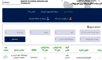 درج شناسهی بینالمللیDOI برای ۲۴ نشریه پژوهشگاه علوم انسانی و مطالعات فرهنگی
