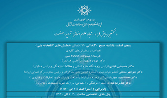 برنامه و اسامی سخنران های نخستین همایش ملی  «ارتباط علوم انسانی، تولید و صنعت » در روزهای ۵ و ۶ اسفند ۹۷