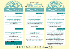 برنامه سخنرانی‌های همایش ملی «تأملی بر زندگی، آثار و اندیشه عبدلله قطب بن محیی»