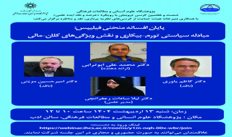 کرسی ترویجی «پایان افسانه منحنی فیلیپس؛ مبادله سیاستی تورم_بیکاری و نقش ویژگیهای کلان_مالی» برگزار میشود