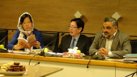 جلسه مشترک نمایندگان سازمان امور ادیان چین  و پژوهشگاه علوم انسانی 